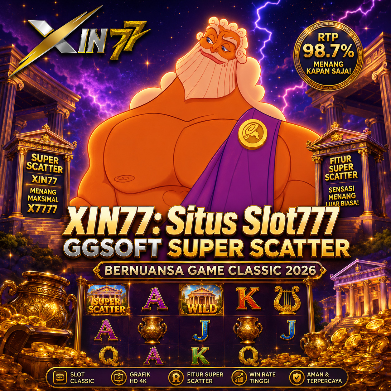 XIN77: Situs Slot777 GGSOFT Super Scatter Bernuansa Game Classic 2026